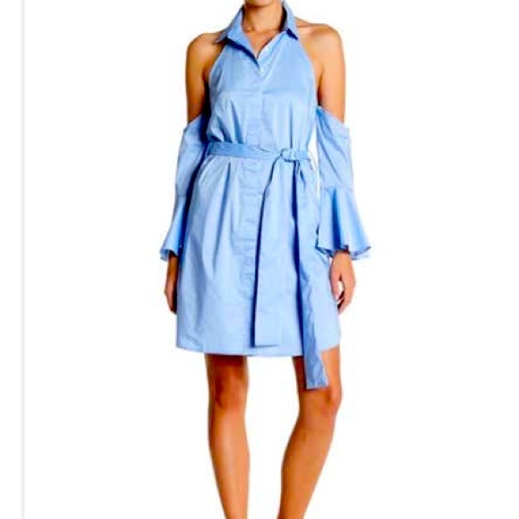 🆕 White Eyelash Cold Shoulder Dress - Picture 1 of 9